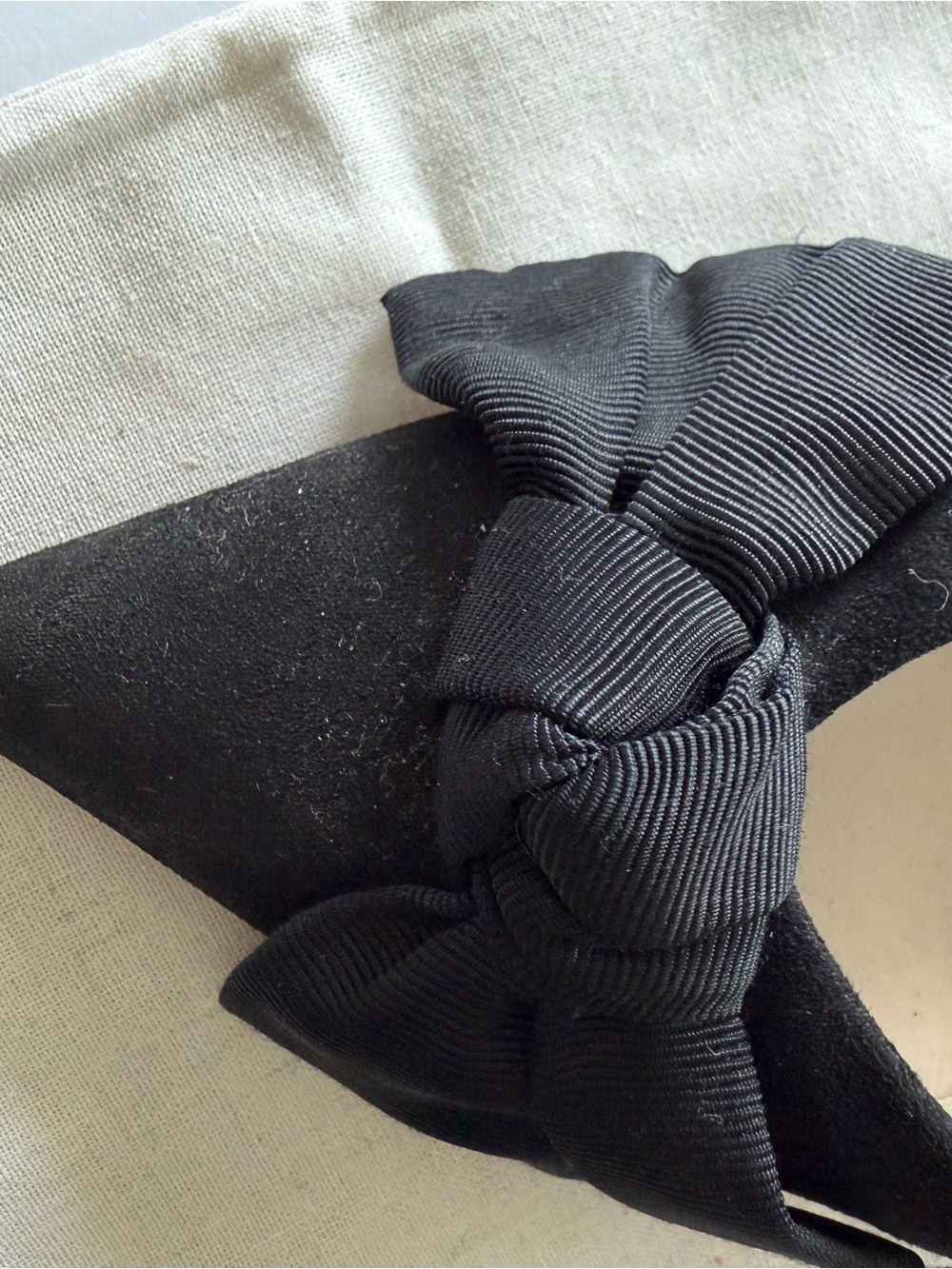 Zara Basic Black Slingback Pumps Bow Pointed Toe EU 39 US 8 - Picture 3 of 10